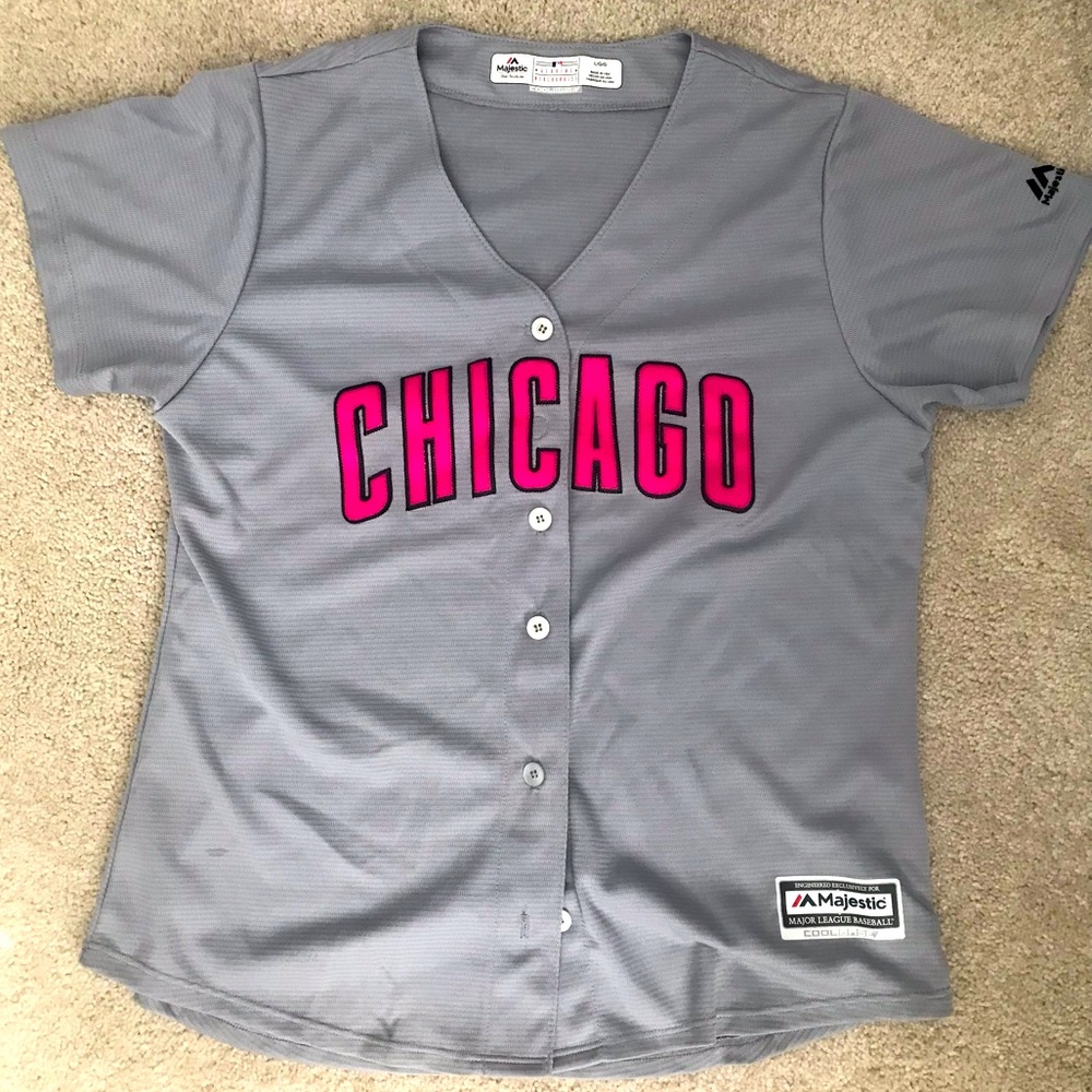 Vintage Chicago Gray & Pink Jersey